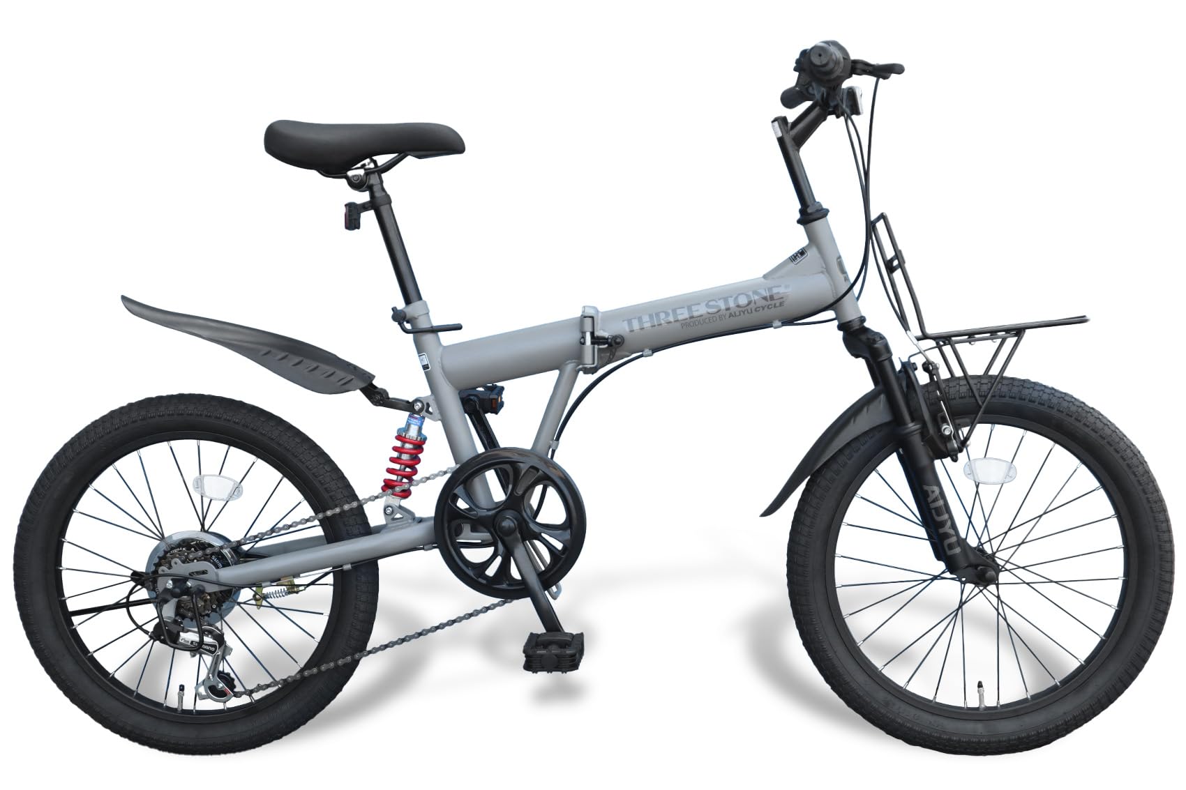 Amazon | THREE STONE セミファットバイク 折りたたみ自転車 20インチ